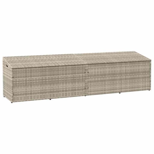 Cutie de depozitare grădină gri deschis 220x50x58 cm Poly Ratan - WALTI WALTI