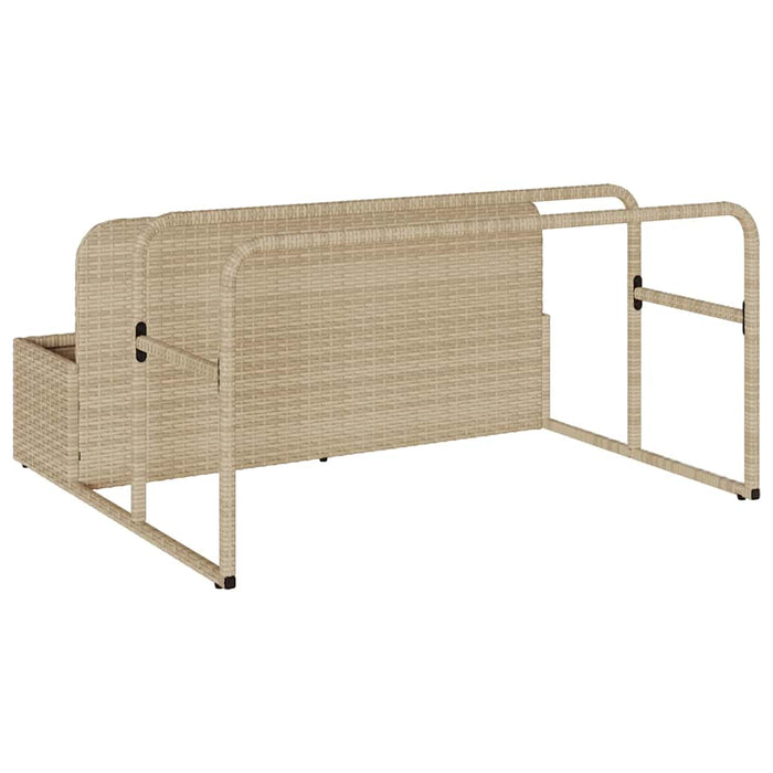 Suport plutitor pentru piscină, bej, 110x100x57 cm, poliratan WALTI