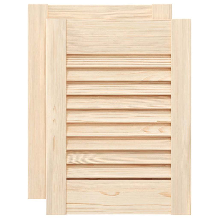 Uși de dulap design lambriu 2 buc. 39,5x29,5 cm lemn masiv pin - WALTI WALTI