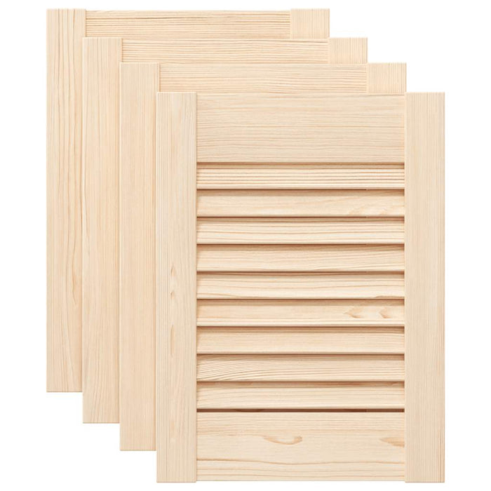 Uși de dulap design lambriu 4 buc. 39,5x29,5 cm lemn masiv pin - WALTI WALTI