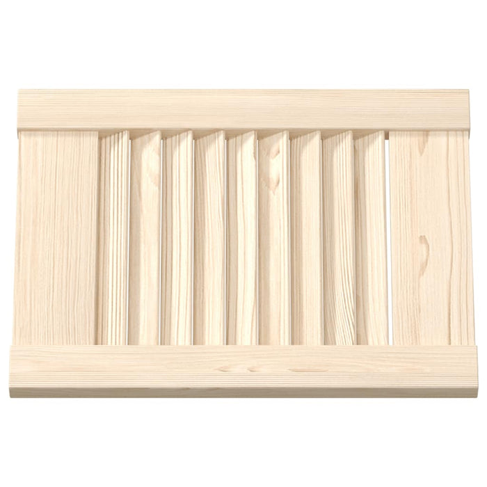 Uși de dulap design lambriu 4 buc. 39,5x29,5 cm lemn masiv pin - WALTI WALTI