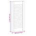 Ușă de dulap cu grilaj 61,5x29,5 cm din lemn masiv de pin - WALTI WALTI