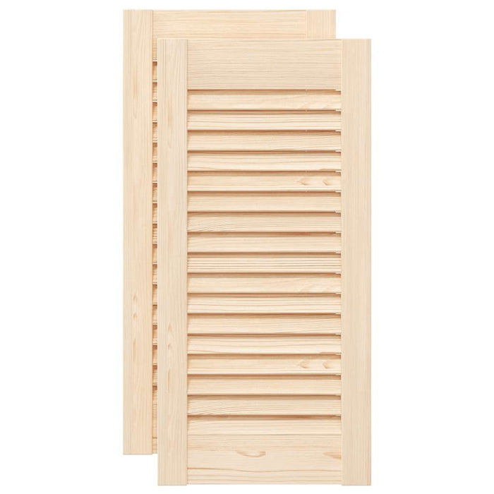 Uși de dulap design lambriu 2 buc. 61,5x29,5 cm lemn masiv pin - WALTI WALTI