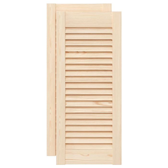 Uși de dulap design lambriu, 2 buc., 69x29,5 cm, lemn masiv pin - WALTI WALTI