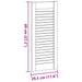 Uși de dulap design lambriu, 2 buc., 69x29,5 cm, lemn masiv pin - WALTI WALTI