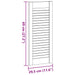 Uși de dulap design lambriu, 4 buc., 69x29,5 cm, lemn masiv pin - WALTI WALTI