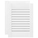 Uși de dulap design cu lavră 2 buc Alb 39,5x29,5 cm - WALTI WALTI