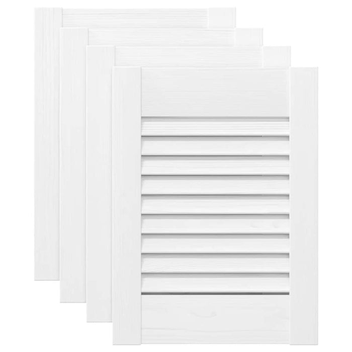 Uși de dulap design cu lavră 4 buc Alb 39,5x29,5 cm - WALTI WALTI