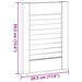 Uși de dulap design cu lavră 4 buc Alb 39,5x29,5 cm - WALTI WALTI