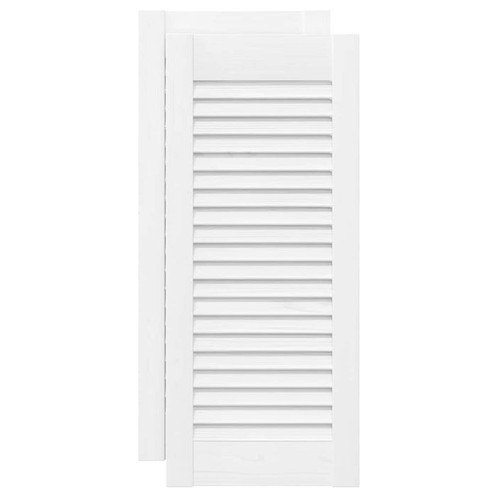 Uși de dulap design cu perioare 2 buc Alb 61,5x29,5 cm - WALTI WALTI