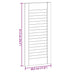Uși de dulap design cu perioare 2 buc Alb 61,5x29,5 cm - WALTI WALTI