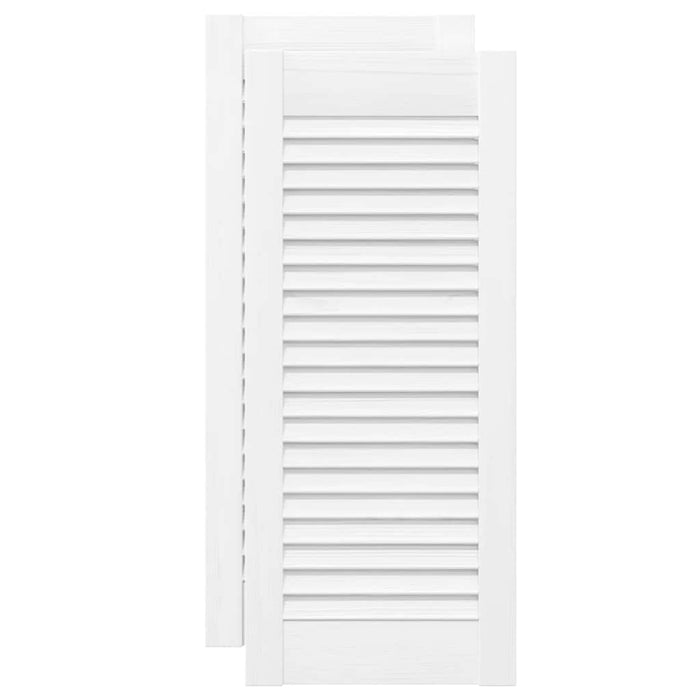 Uși de dulap design cu lavră 2 buc Alb 69x29,5 cm - WALTI WALTI