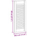 Uși de dulap design cu lavră 2 buc Alb 69x29,5 cm - WALTI WALTI
