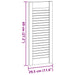 Uși pentru dulapuri design cu grilaj 4 buc Alb 69x29,5 cm - WALTI WALTI
