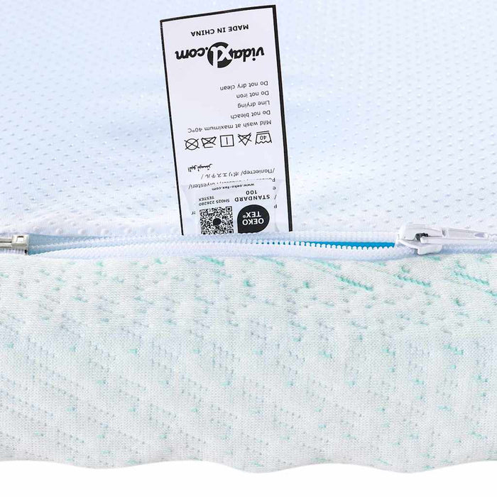 Suport pentru saltea Alb și Verde 80 x 200 cm Material jacquard - WALTI WALTI