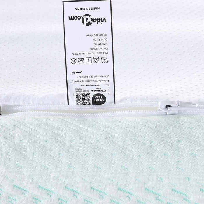 Suport pentru saltea Alb și Verde 70 x 200 cm Material jacquard WALTI