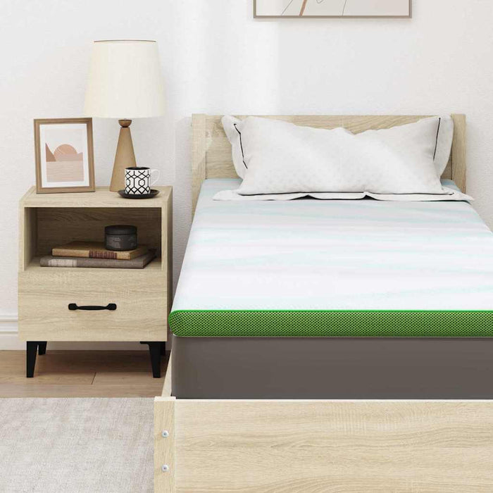 Suport pentru saltea Alb și Verde 70 x 200 cm Material jacquard WALTI