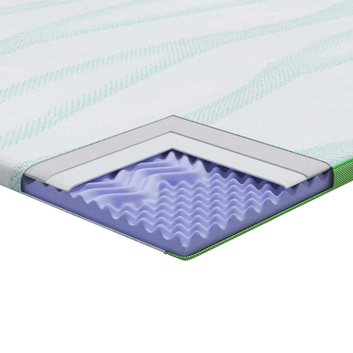 Suport pentru saltea Alb și Verde 70 x 200 cm Material jacquard - WALTI WALTI