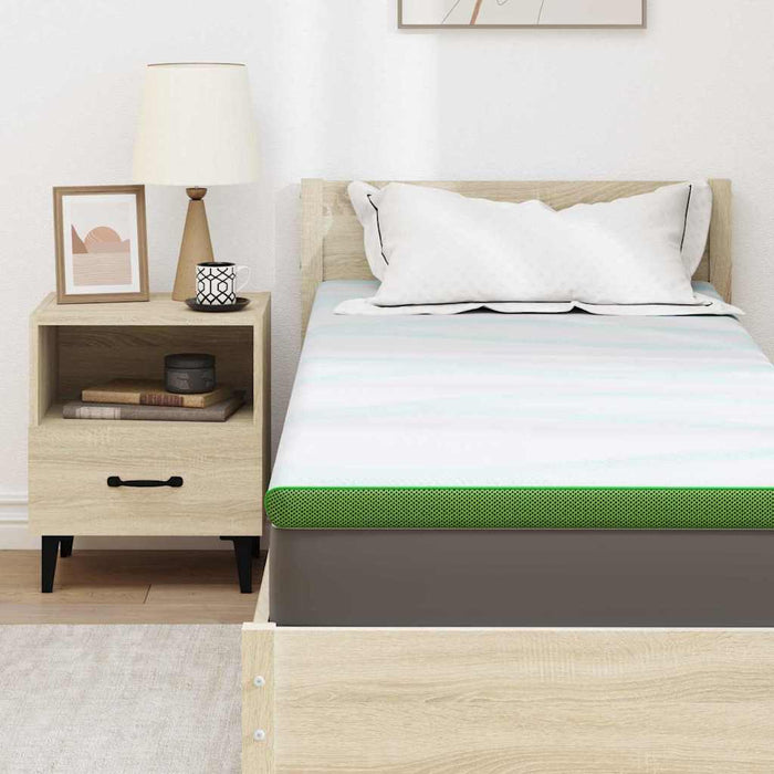 Suport pentru saltea Alb și Verde 70 x 200 cm Material jacquard - WALTI WALTI
