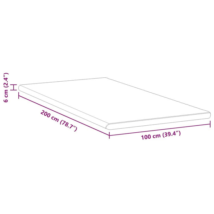 Suport pentru saltea Alb și Verde 100 x 200 cm - WALTI WALTI