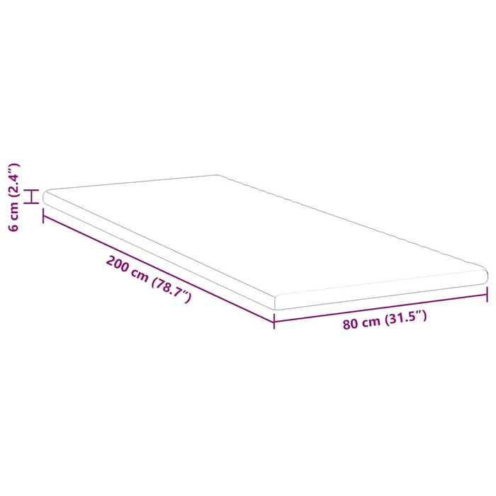 Suport pentru saltea Alb 80 x 200 cm Material jacquard - WALTI WALTI