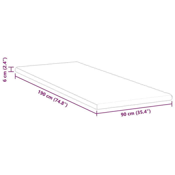 Suport pentru saltea Alb 90 x 190 cm Material jacquard - WALTI WALTI