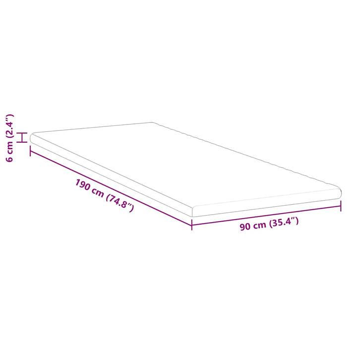 Suport pentru saltea Alb 90 x 190 cm Material jacquard WALTI