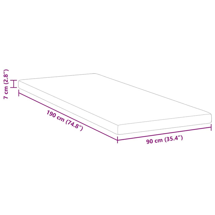 Suport pentru saltea Alb 90 x 190 cm Material jacquard - WALTI WALTI
