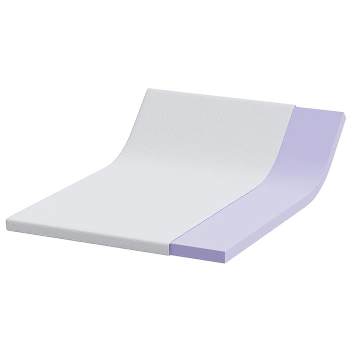 Topper din spumă cu memorie 140 x 190 cm Thick Moale Alb WALTI