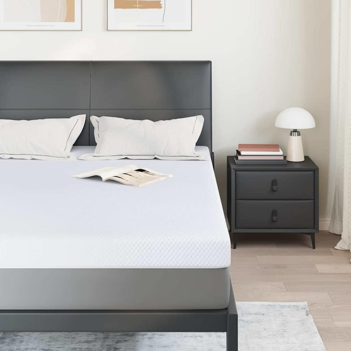 Topper din spumă cu memorie 160 x 200 cm Thick Moale Alb WALTI