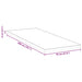 Suport pentru saltea Alb 70 x 200 cm Material Jacquard - WALTI WALTI