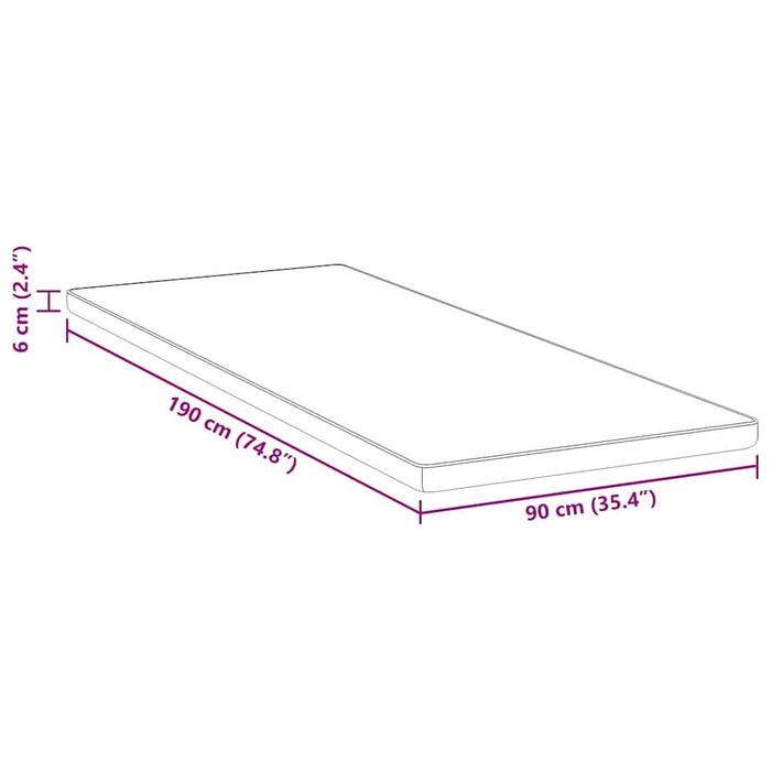 Suport pentru saltea Alb 90 x 190 cm Material Jacquard - WALTI WALTI