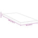 Suport pentru saltea Alb 90 x 200 cm Material Jacquard - WALTI WALTI