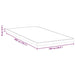 Suport pentru saltea Alb 100 x 200 cm Material Jacquard - WALTI WALTI