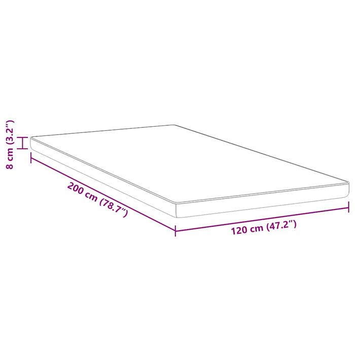Suport pentru saltea Alb 120 x 200 cm Material Jacquard - WALTI WALTI