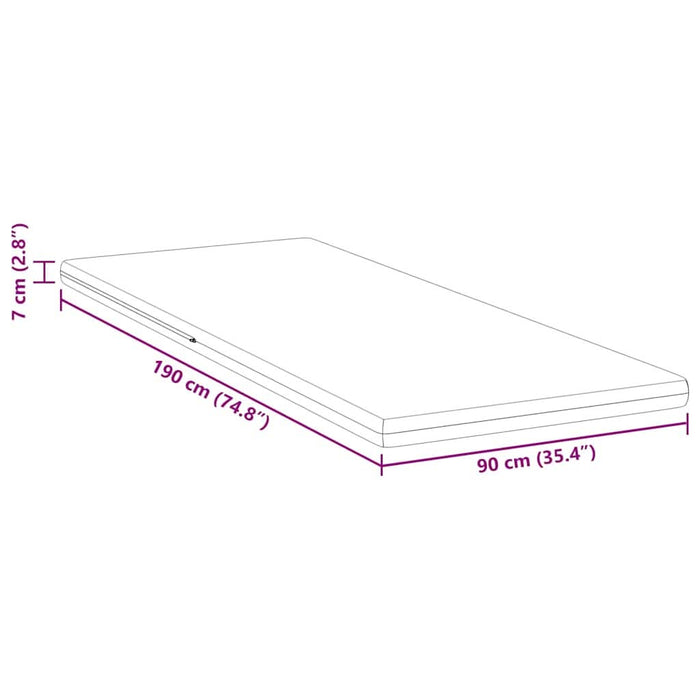 Suport pentru saltea Alb 90 x 190 cm Material Jacquard - WALTI WALTI