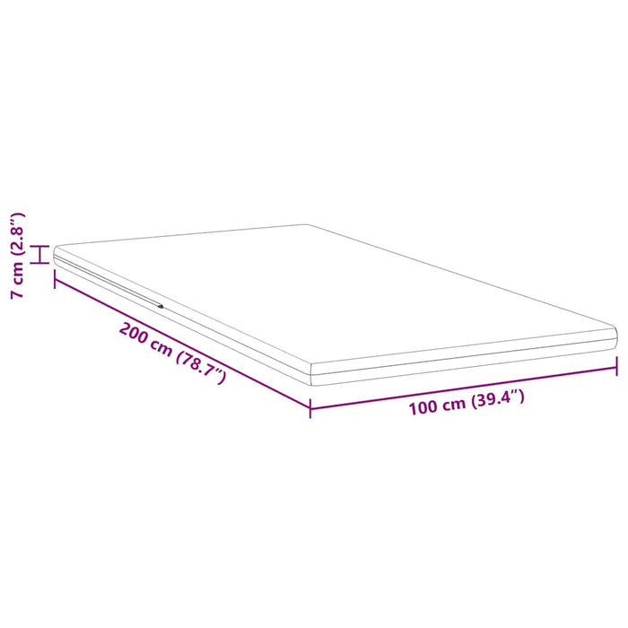 Suport pentru saltea Alb 100 x 200 cm Material Jacquard - WALTI WALTI