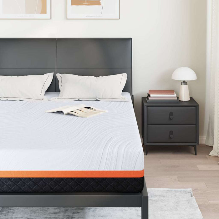 Saltea Alb și gri 140 x 200 cm Spumă cu Memorie - WALTI WALTI