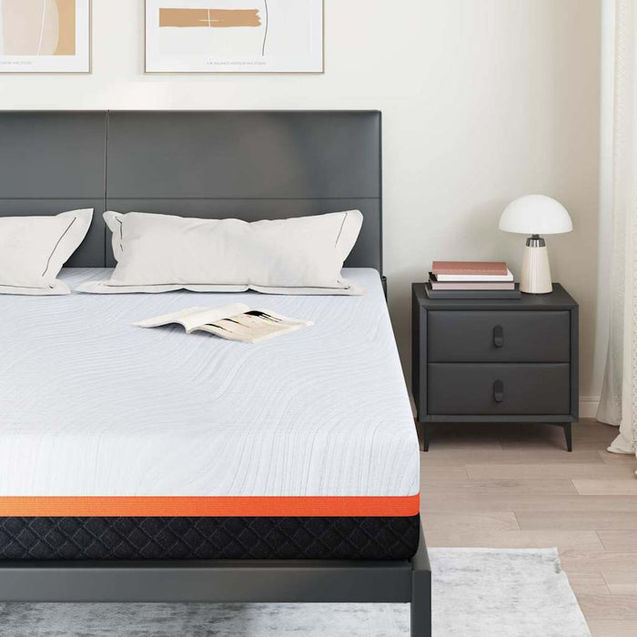 Saltea Alb și gri 180 x 200 cm Spumă cu Memorie - WALTI WALTI