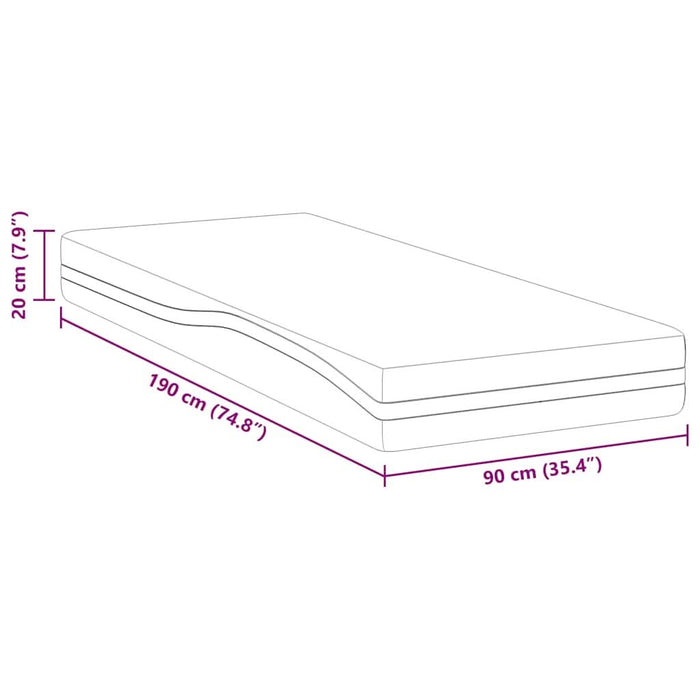 Saltele Alb, Gri 90 x 190 cm - WALTI WALTI
