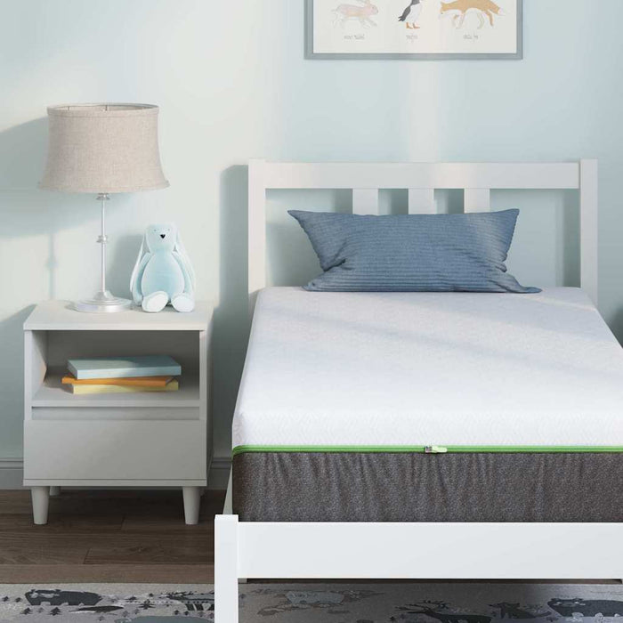 Saltea Alb și gri 80 x 160 cm Material Jacquard WALTI