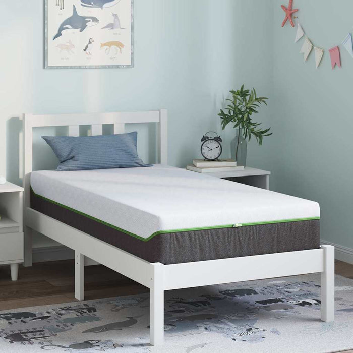Saltea Alb și gri 80 x 160 cm Material Jacquard WALTI