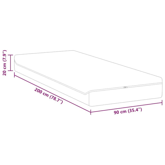 Saltele Alb, Gri 90 x 200 cm - WALTI WALTI