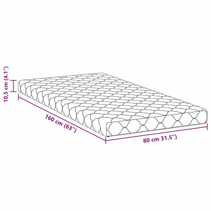 Saltea Alb 80 x 160 cm Material Jacquard - WALTI WALTI