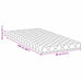 Saltea Alb 80 x 160 cm Material Jacquard - WALTI WALTI