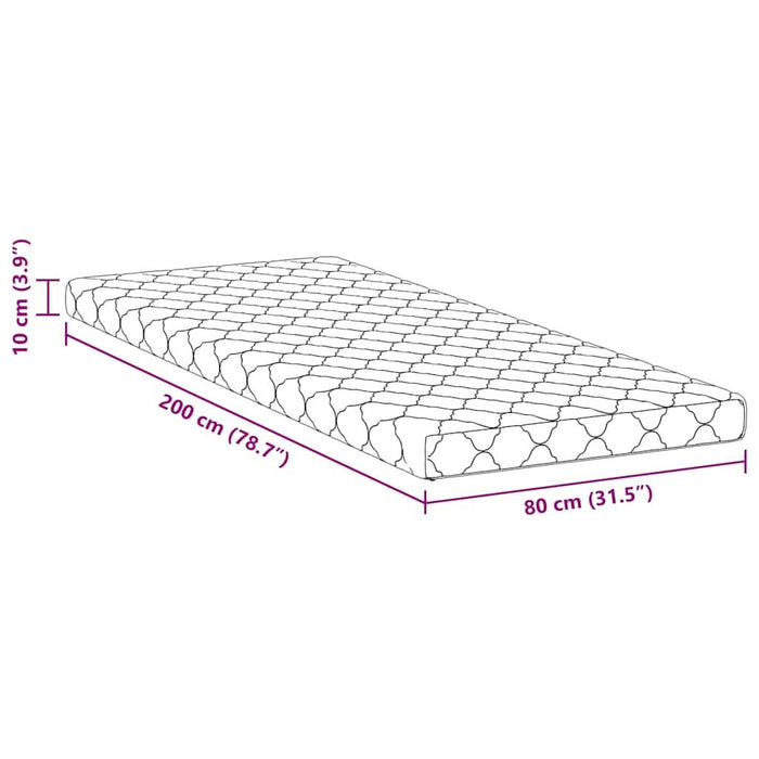Saltele Alb 200 x 80 cm Țesătură din 100% poliester - WALTI WALTI