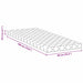 Saltea Alb 90 x 190 cm Material Jacquard - WALTI WALTI