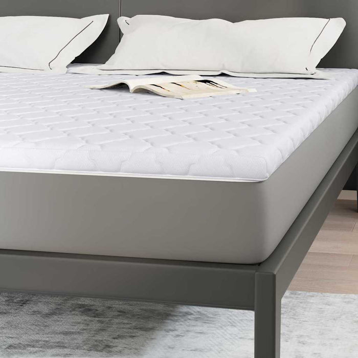 Păturile pentru saltea Alb 180 x 200 cm Polyester fără adeziv - WALTI WALTI