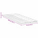 Păturile pentru saltea Alb 70 x 200 cm Polyester fără adeziv - WALTI WALTI