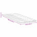 Păturile pentru saltea Alb 90 x 200 cm Polyester fără adeziv - WALTI WALTI